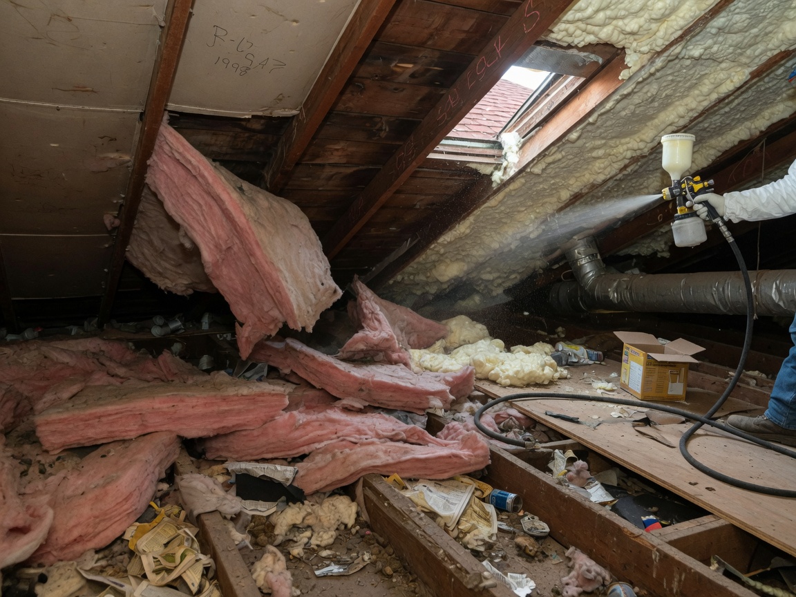 spray foam insulation in The Village