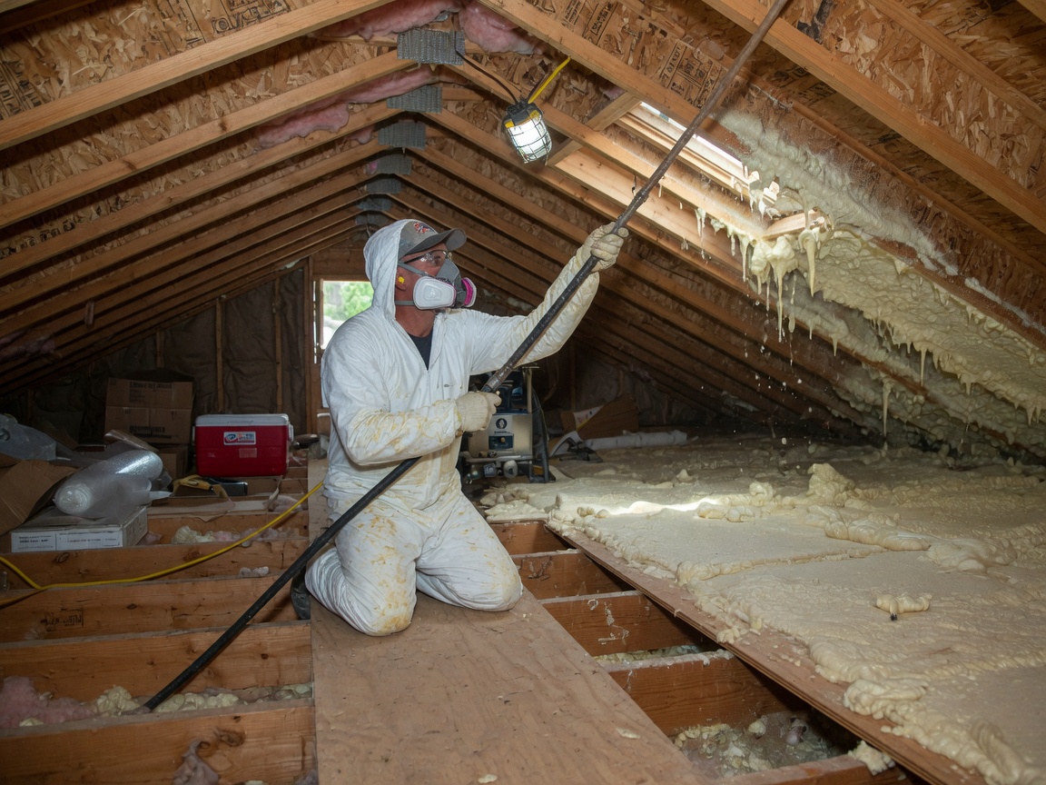 Attic Spray Foam Insulation in Oklahoma City